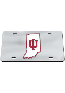 Indiana Hoosiers   State Shape License Plate