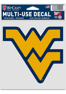 West Virginia Mountaineers 3.75x5 Secondary Logo Auto Decal - Navy Blue
