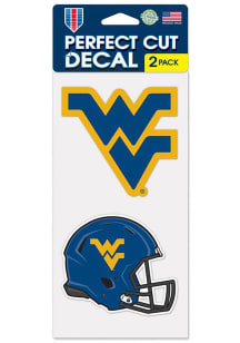West Virginia Mountaineers 2pk Auto Decal - Navy Blue