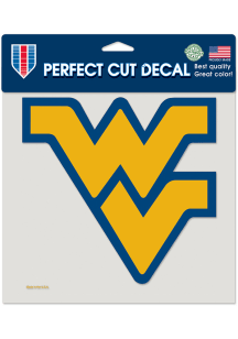 West Virginia Mountaineers 8x8 Auto Decal - Navy Blue