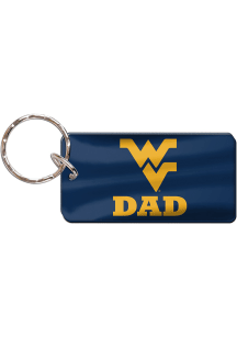 West Virginia Mountaineers Dad Keychain