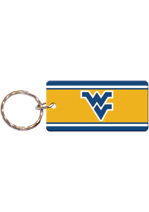 West Virginia Mountaineers Stripes Keychain