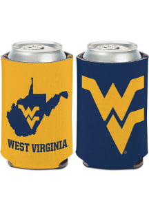 West Virginia Mountaineers State Shape Coolie