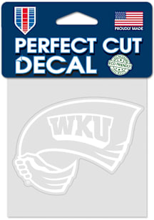 Western Kentucky Hilltoppers 4x4 White Auto Decal - White
