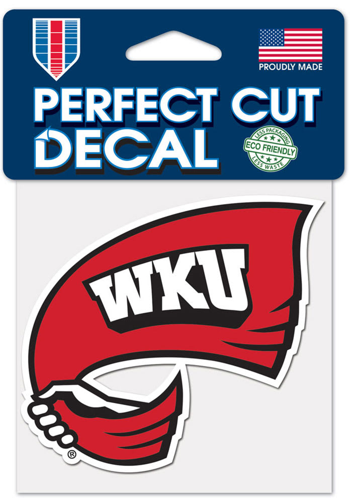 Western Kentucky Hilltoppers 4x4 Auto Decal - Red