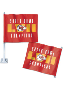 Kansas City Chiefs 2022 Super Bowl Champs Double Sided Car Flag - Red