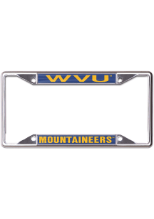 West Virginia Mountaineers Metallic License Frame