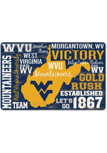 West Virginia Mountaineers 11x17 Wordage Sign