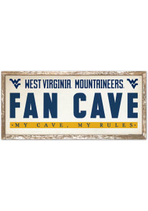 West Virginia Mountaineers 8x17 Wood Sign