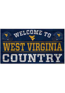 West Virginia Mountaineers 13x24 Wood Sign