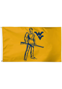 West Virginia Mountaineers Secondary Logo 3x5 Navy Blue Silk Screen Grommet Flag
