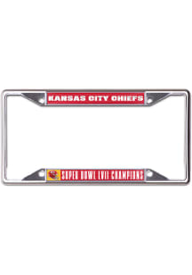 Kansas City Chiefs 2022 Super Bowl Champs Laser Cut Metal License Frame