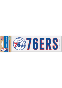 Philadelphia 76ers 3x10 Decal Auto Decal - Red