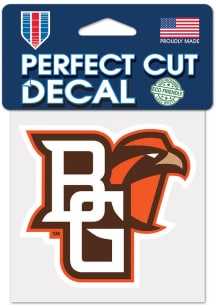 Bowling Green Falcons 4x4 Color Auto Decal - Orange