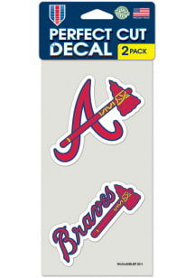 Atlanta Braves Perfect Cut Auto Decal - Red