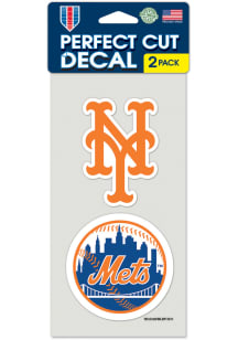 New York Mets Perfect Cut Auto Decal - Blue