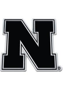 Nebraska Cornhuskers N logo Car Emblem - Black