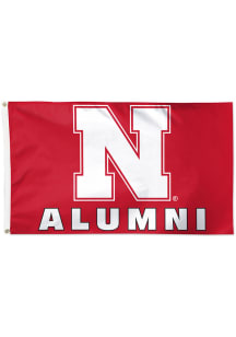 Nebraska Cornhuskers alumni Red Silk Screen Grommet Flag
