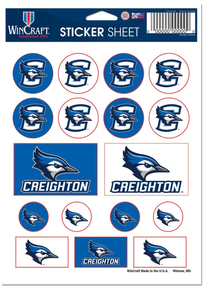Creighton Bluejays 5x7 Stickers
