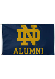 Notre Dame Fighting Irish Alumni 3x5 Ft Navy Blue Silk Screen Grommet Flag