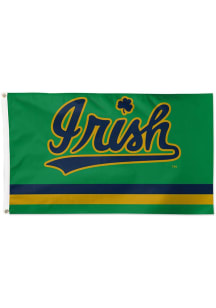 Notre Dame Fighting Irish Team Edition 3x5 Ft Green Silk Screen Grommet Flag