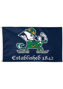 Notre Dame Fighting Irish Established 3x5 Ft Navy Blue Silk Screen Grommet Flag