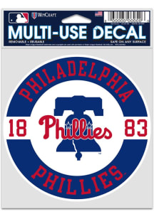 Philadelphia Phillies 3.75x5 Fan Auto Decal - Red