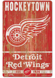 Detroit Red Wings 11 x 17 Inch Slogan Wood Sign