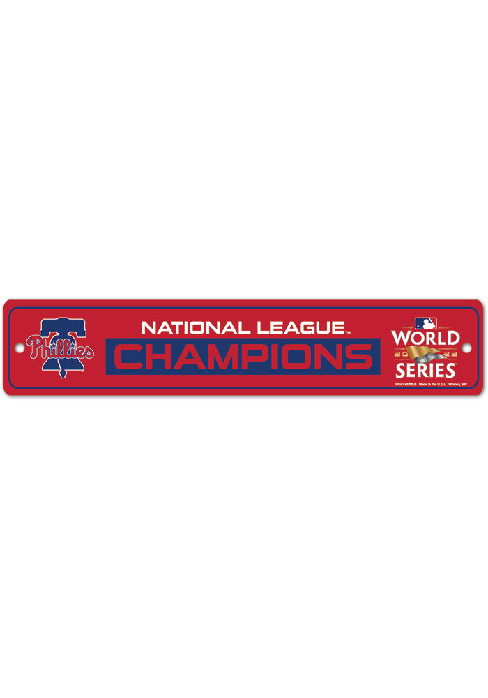 Philadelphia Phillies 2022 NLCS Champs 3.75 x 19 Sign