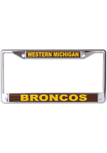 Western Michigan Broncos Team Name Inlaid License Frame