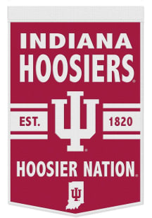Red Indiana Hoosiers 24x38 Slogan Banner