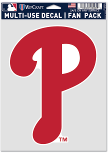 Philadelphia Phillies Multi Use Auto Decal - Red