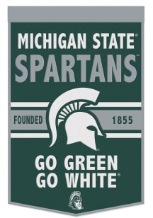 Green Michigan State Spartans 24x38 Slogan Banner
