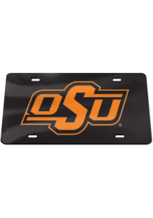 Oklahoma State Cowboys orange on black Car Accessory License Plate