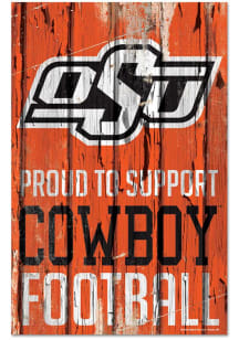 Oklahoma State Cowboys 11x17 wood Sign