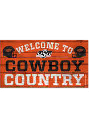 Oklahoma State Cowboys Welcome To 13x24 Wood Sign