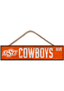 Oklahoma State Cowboys 4x17 rope Sign