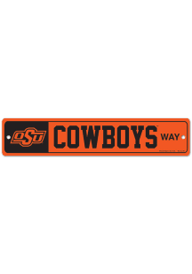 Oklahoma State Cowboys 3.75x19 Street Zone Sign