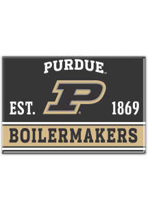 Black  Purdue Boilermakers 2.5x3.5 Magnet