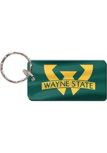 Wayne State Warriors Rectangle Keychain