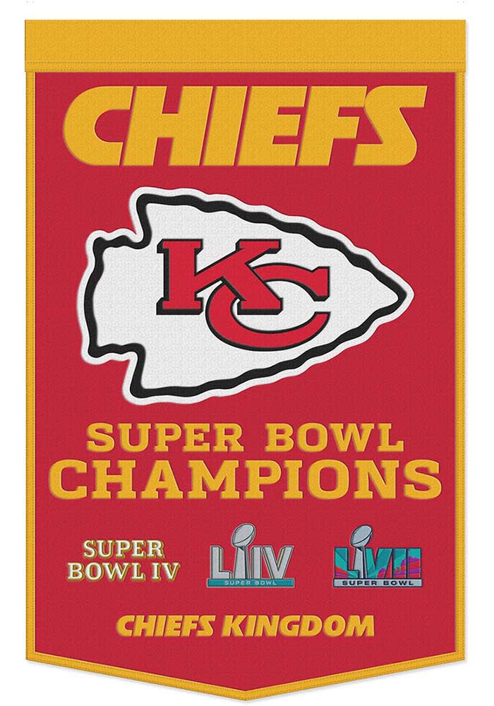 Kansas City Chiefs Red 24x38 Celebration Banner - 57111918