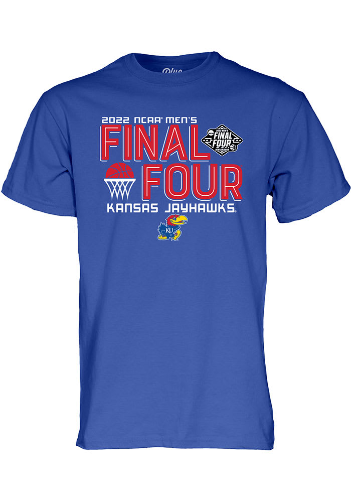 Kansas Jayhawks Blue 2022 Final Four Alumni Short Sleeve T Shirt