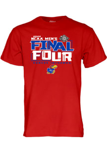 Kansas Jayhawks Red 2022 Final Four Alumni Short Sleeve T Shirt