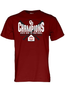 Oklahoma Sooners Crimson 2023 Big 12 Softball Tournament Champions Short Sleeve T Shirt
