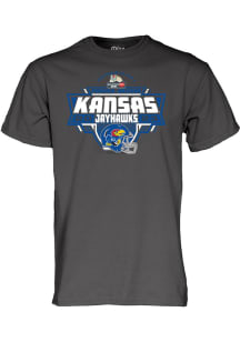 Kansas Jayhawks Charcoal 2023 Guaranteed Rate Bowl Bound Short Sleeve T Shirt