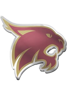 Texas State Bobcats Acrylic Car Emblem - Maroon