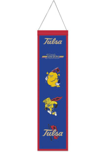 Red Tulsa Golden Hurricane 8x32 Evolution Banner