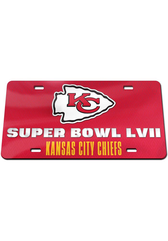 Kansas City Chiefs License Plate Kansas City Chiefs 2022 SB Bound