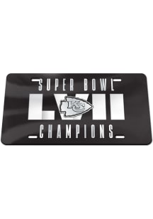 Kansas City Chiefs 2022 Super Bowl Champs Blackout Car Accessory License Plate
