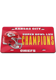 Kansas City Chiefs 2022 Super Bowl Champs Champ Car Accessory License Plate